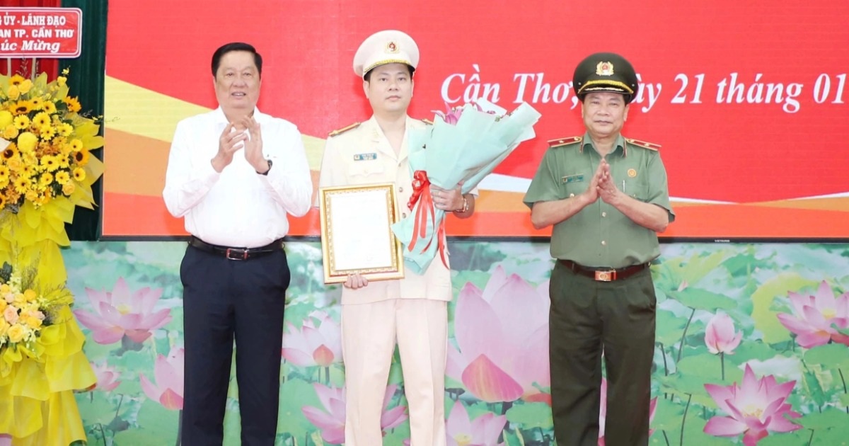 Công an TP Cần Thơ có tân Phó giám đốc