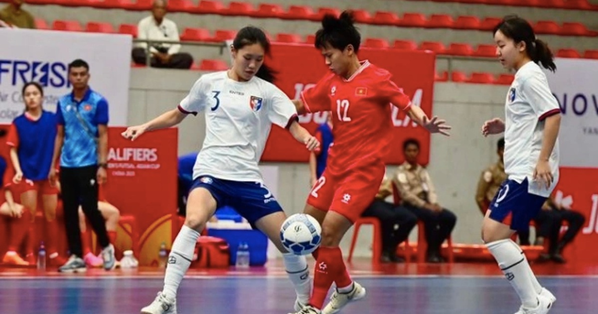 Đội tuyển futsal nữ Việt Nam dẫn đầu bảng đấu vòng loại giải châu Á