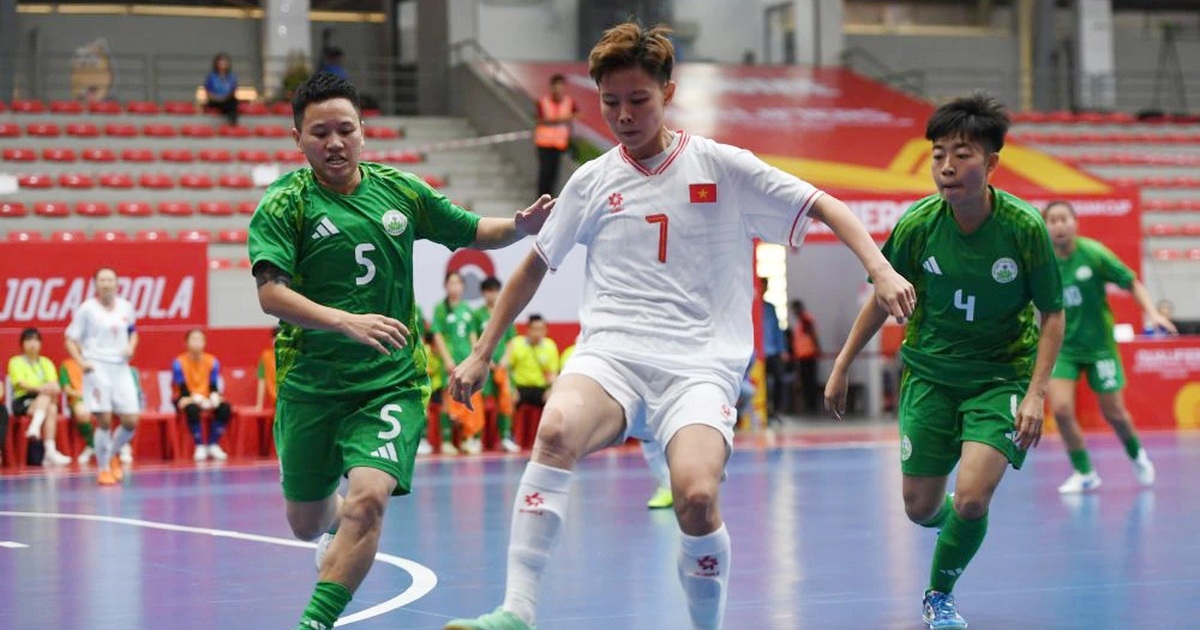 Đội tuyển futsal nữ Việt Nam thắng 21-0 ở vòng loại châu Á