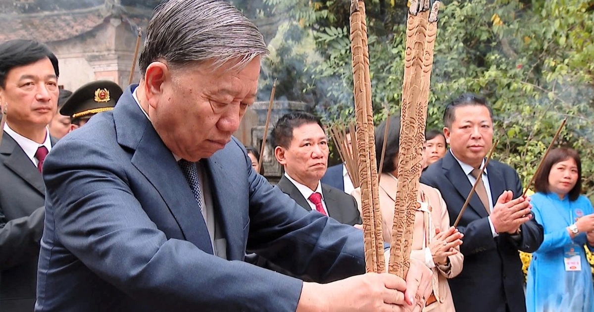 Tổng Bí thư Tô Lâm dâng hương, phát động Tết trồng cây xuân Ất Tỵ