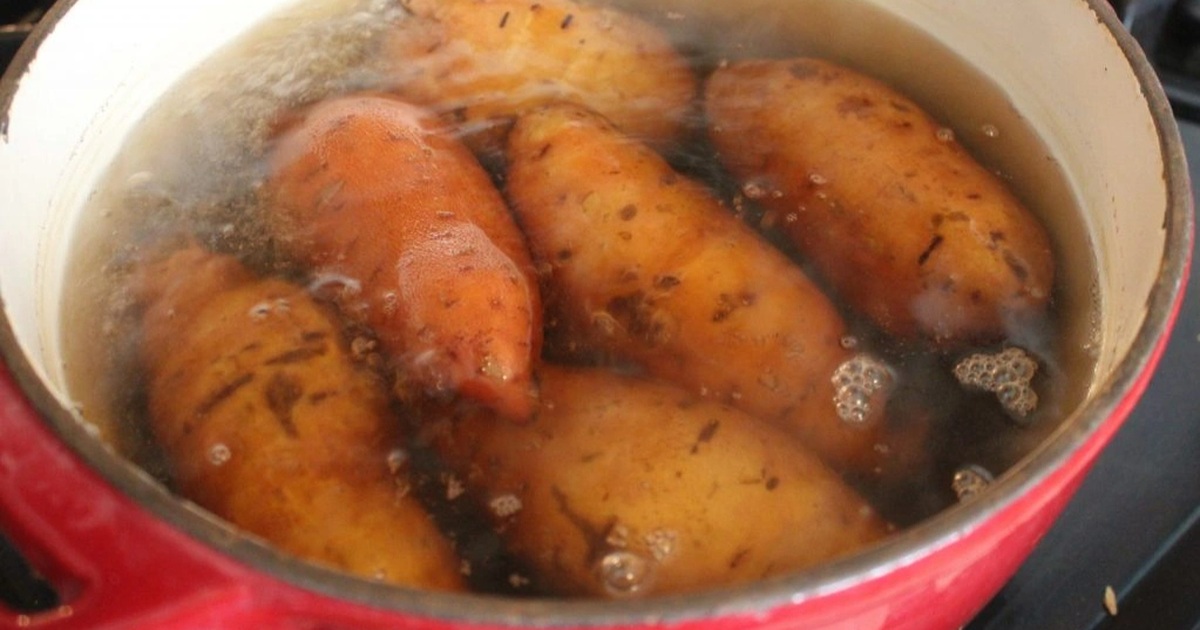 Usos surpreendentes da água de batata-doce cozida para a saúde Công dụng bất ngờ của nước khoai lang luộc sau chuỗi ngày ăn uống thả phanh