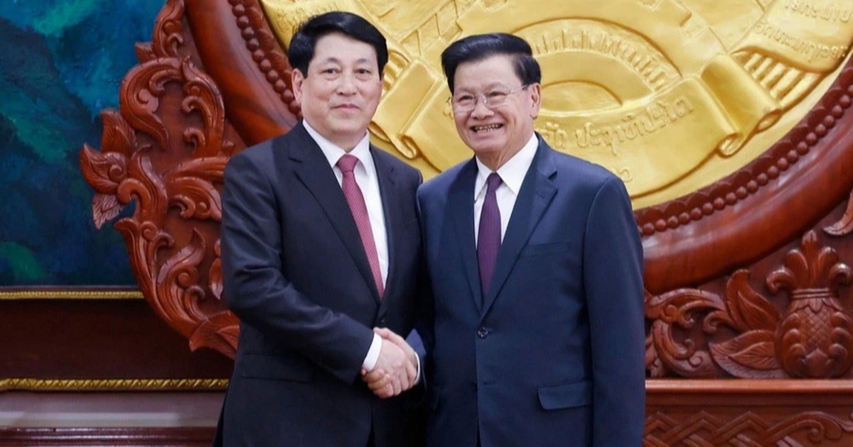 Chủ tịch nước Lương Cường và Tổng Bí thư, Chủ tịch nước Lào hội đàm Chủ tịch nước Lương Cường và Tổng Bí thư, Chủ tịch nước Lào hội đàm