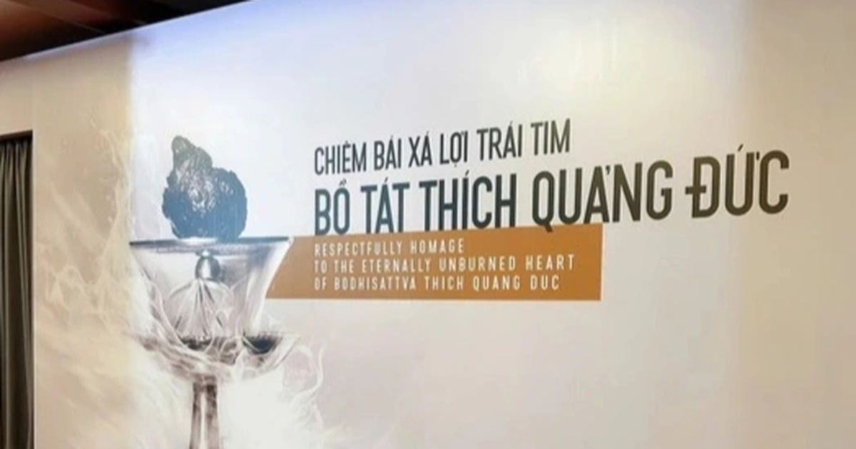 Chiêm bái xá lợi Trái tim Bồ tát Thích Quảng Đức từ chiều 6/5 Chiêm bái xá lợi Trái tim Bồ tát Thích Quảng Đức từ chiều 6/5