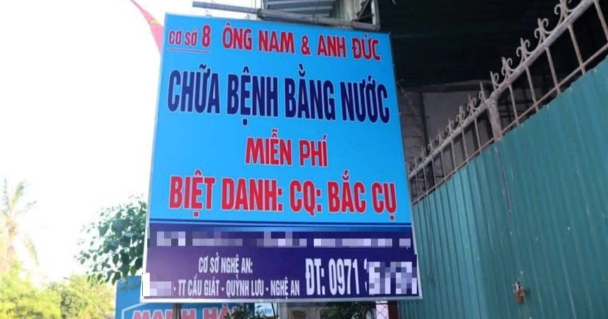 Động Thái Bất Ngờ Của Chủ Cơ Sở Chữa Bệnh Bằng Nước Tại Nghệ An Động thái bất ngờ của chủ cơ sở chữa bệnh bằng nước tại Nghệ An