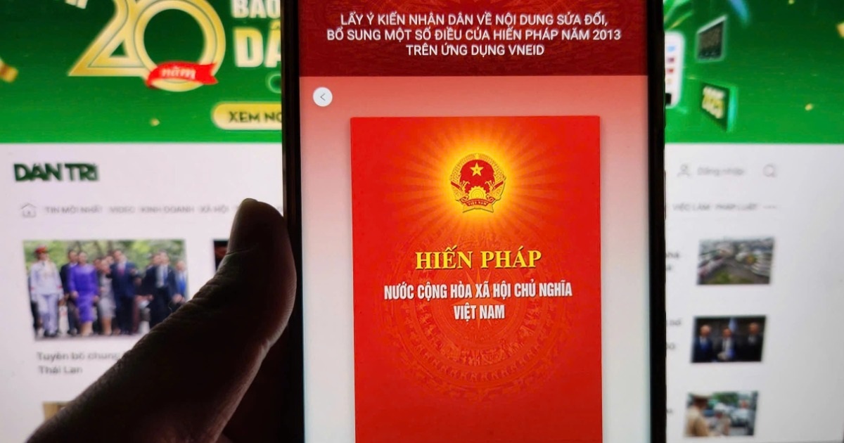 Hướng Dẫn Góp Ý Sửa Đổi Hiến Pháp Thông Qua Ứng Dụng VNeID Hướng dẫn cách góp ý sửa đổi Hiến pháp thông qua ứng dụng VNeID