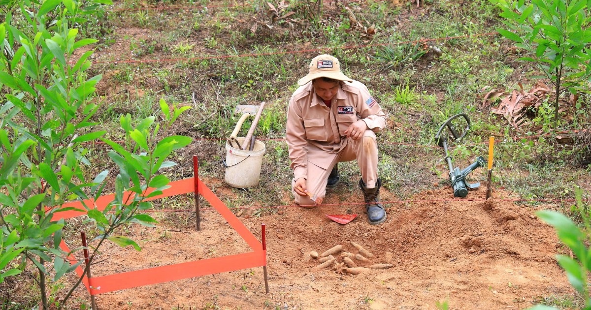 Phát Hiện Hầm Đạn Nằm Cách Mặt Đất 10cm Tại Quảng Trị Phát hiện hầm đạn nằm cách mặt đất 10cm