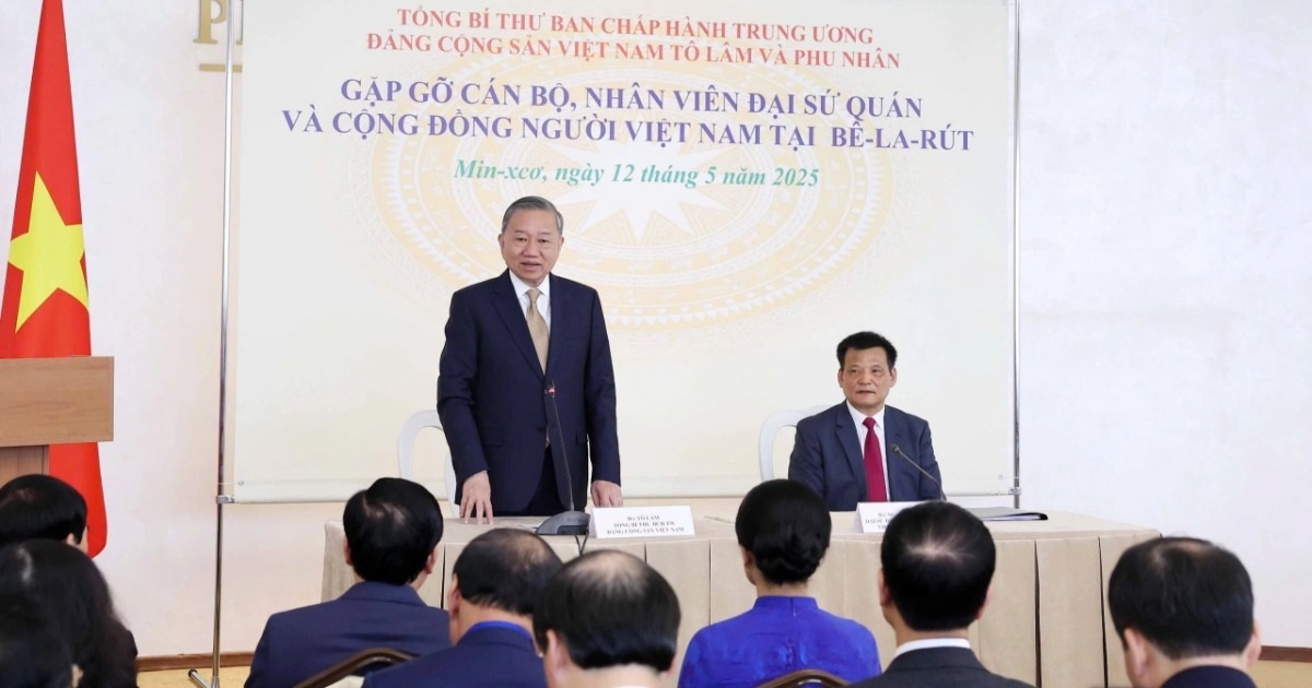 Tổng Bí thư Tô Lâm Gặp Gỡ Cộng Đồng Người Việt Tại Belarus Tổng Bí thư Tô Lâm gặp gỡ cộng đồng người Việt Nam tại Belarus