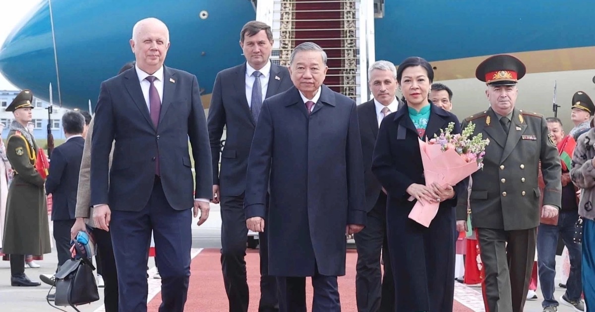 Tổng Bí thư Tô Lâm và Phu nhân Bắt đầu Thăm Cấp Nhà nước Cộng hòa Belarus Tổng Bí thư Tô Lâm và Phu nhân bắt đầu thăm cấp Nhà nước Cộng hòa Belarus