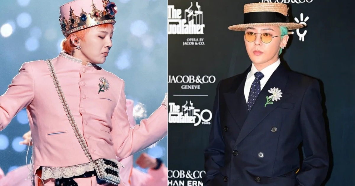G-Dragon biểu diễn tại Việt Nam và chiếc ghim cài áo hoa cúc thiếu cánh đắt giá Trâm cài áo hoa cúc thiếu cánh gần 3 tỷ đồng của G-Dragon có gì đặc biệt?