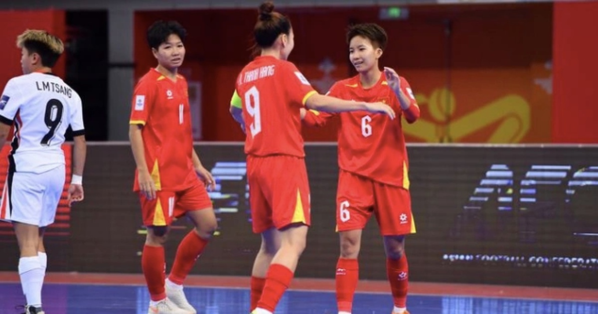 Tuyển futsal nữ Việt Nam thắng tưng bừng ở trận mở màn tại giải châu Á Tuyển futsal nữ Việt Nam thắng tưng bừng ở trận mở màn tại giải châu Á