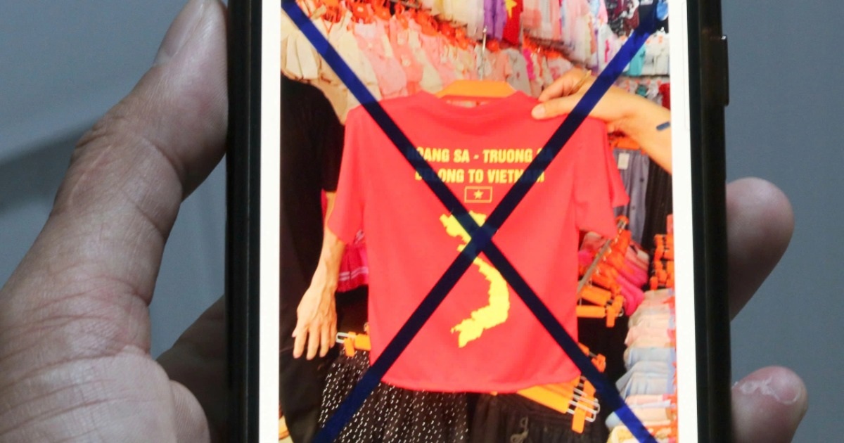 Xử phạt tiểu thương bán áo in bản đồ Việt Nam thiếu Hoàng Sa, Trường Sa Xử phạt tiểu thương bán áo in bản đồ Việt Nam thiếu Hoàng Sa, Trường Sa