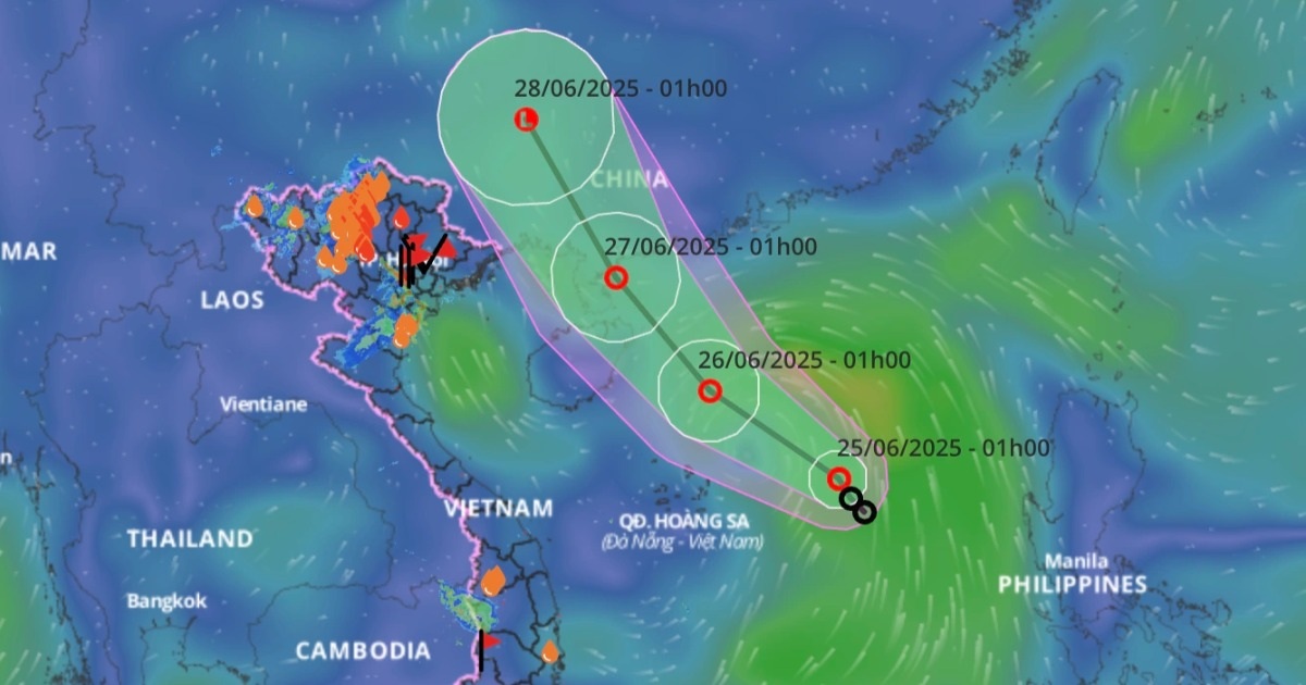 Áp thấp nhiệt đới không hướng vào đất liền Việt Nam Áp thấp nhiệt đới không hướng vào đất liền Việt Nam