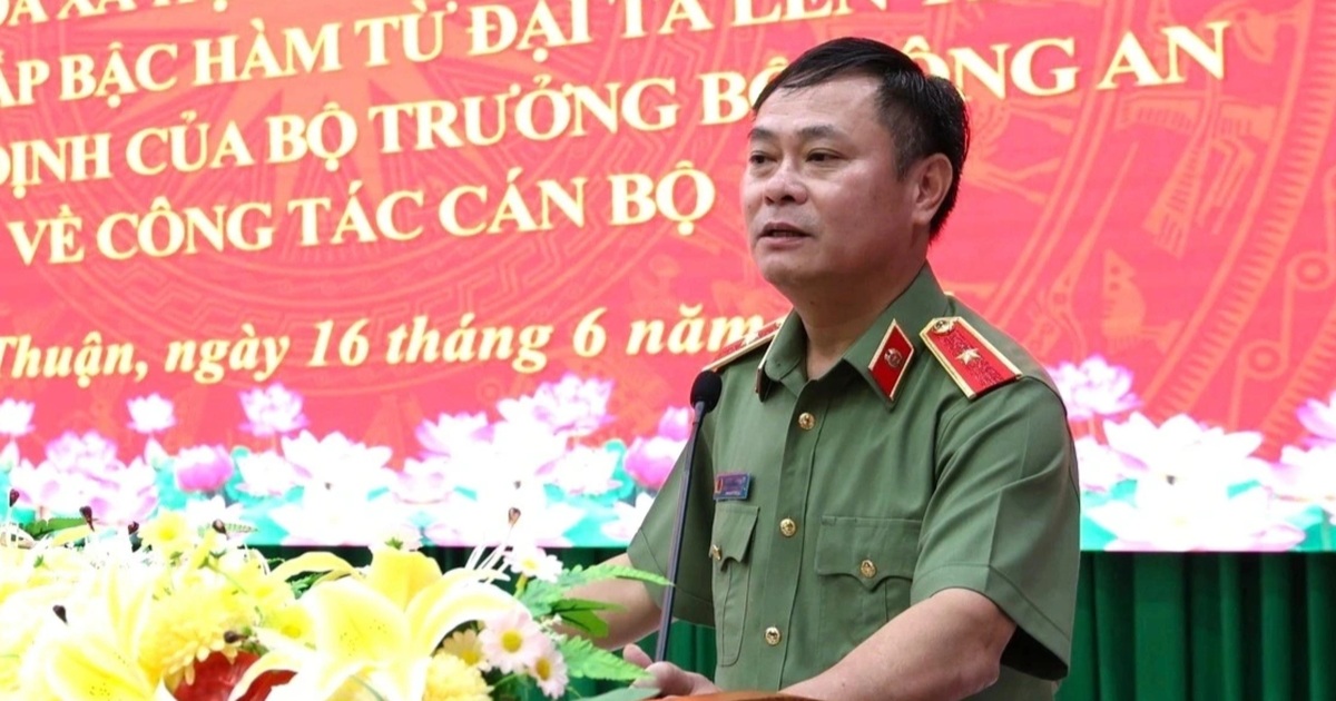 Giám đốc Công an tỉnh Ninh Thuận nhận nhiệm vụ mới Giám đốc Công an tỉnh Ninh Thuận nhận nhiệm vụ mới