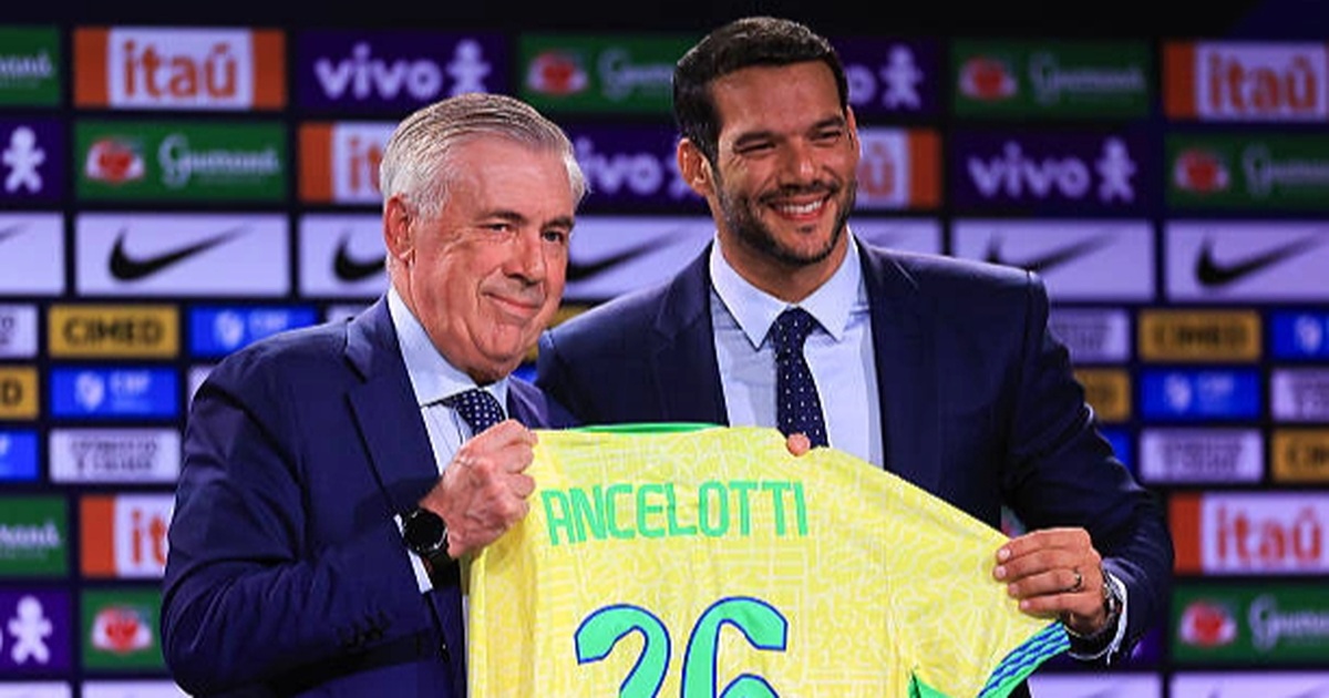 Ancelotti Chính Thức Dẫn Dắt Tuyển Brazil, Khẳng Định Mục Tiêu Vô Địch World Cup HLV Ancelotti tuyên bố đanh thép tại lễ ra mắt tuyển Brazil