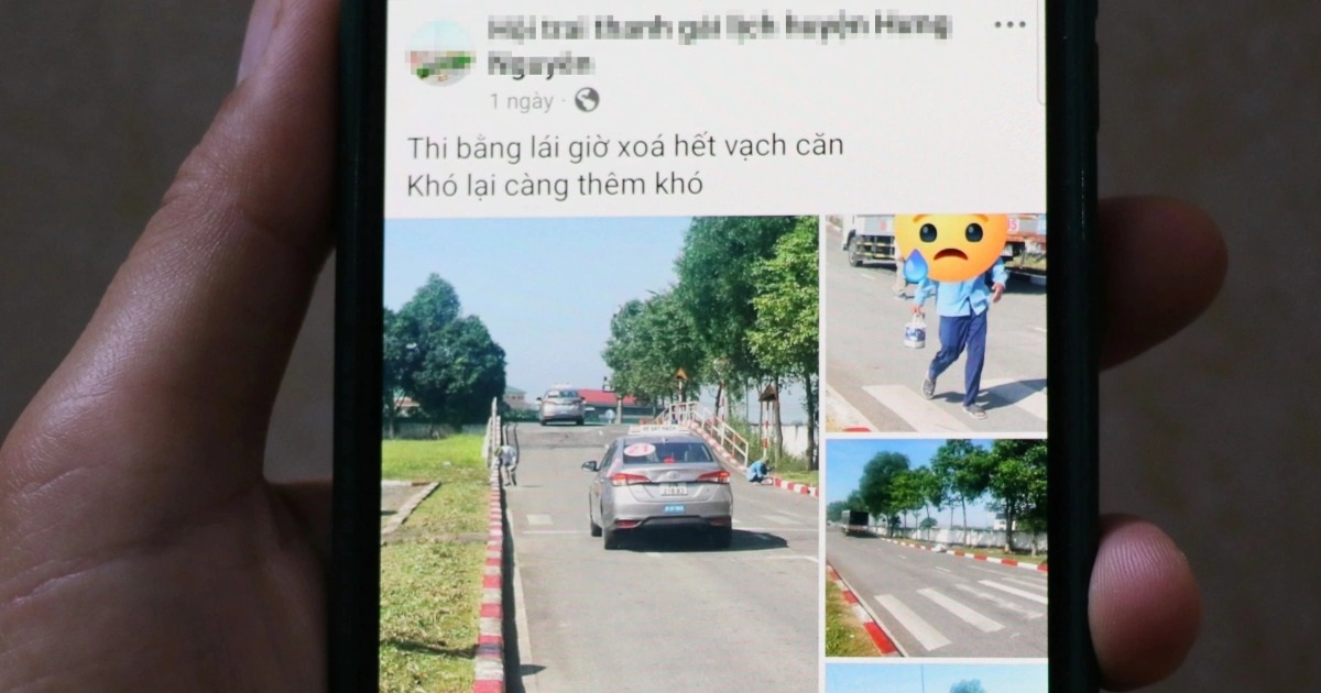 Phát hiện, xóa bỏ nhiều “dấu hiệu lạ” trên sân thi sát hạch lái xe Phát hiện, xóa bỏ nhiều “dấu hiệu lạ” trên sân thi sát hạch lái xe