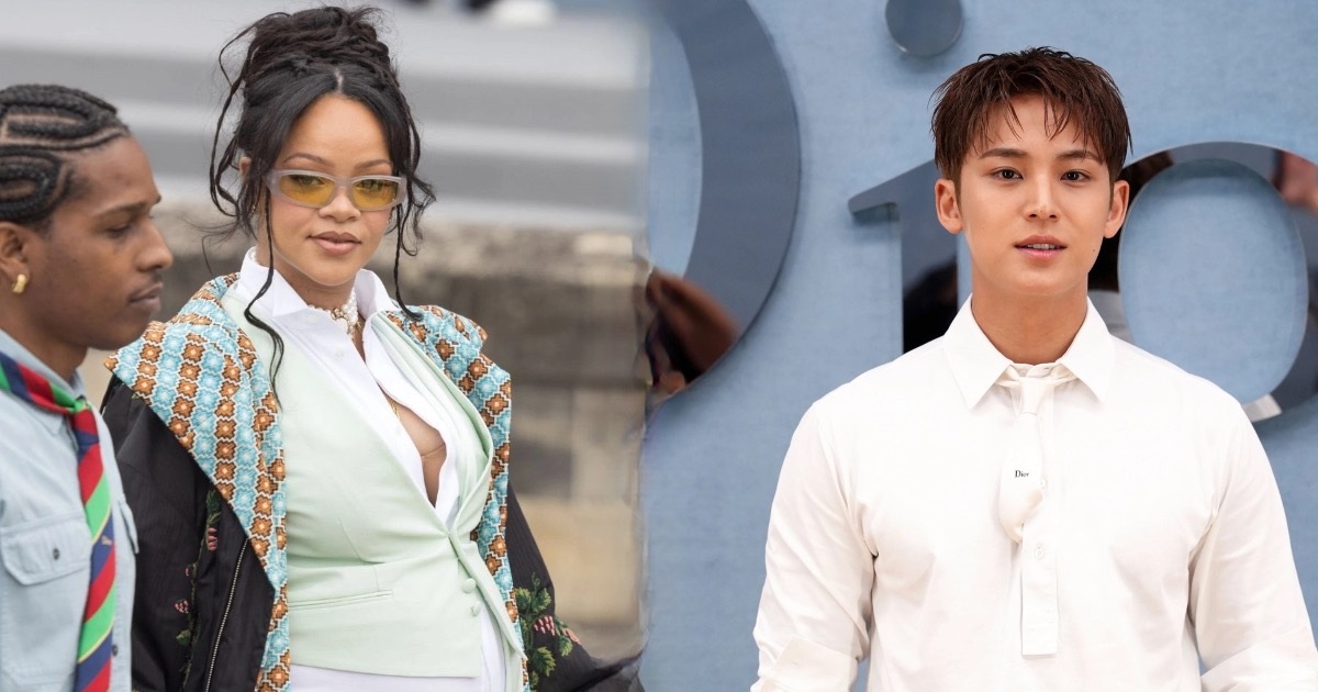Rihanna khoe bụng bầu gợi cảm, Mingyu diện cây trắng nổi bật tại show Dior Rihanna khoe bụng bầu gợi cảm, Mingyu diện cây trắng nổi bật tại show Dior