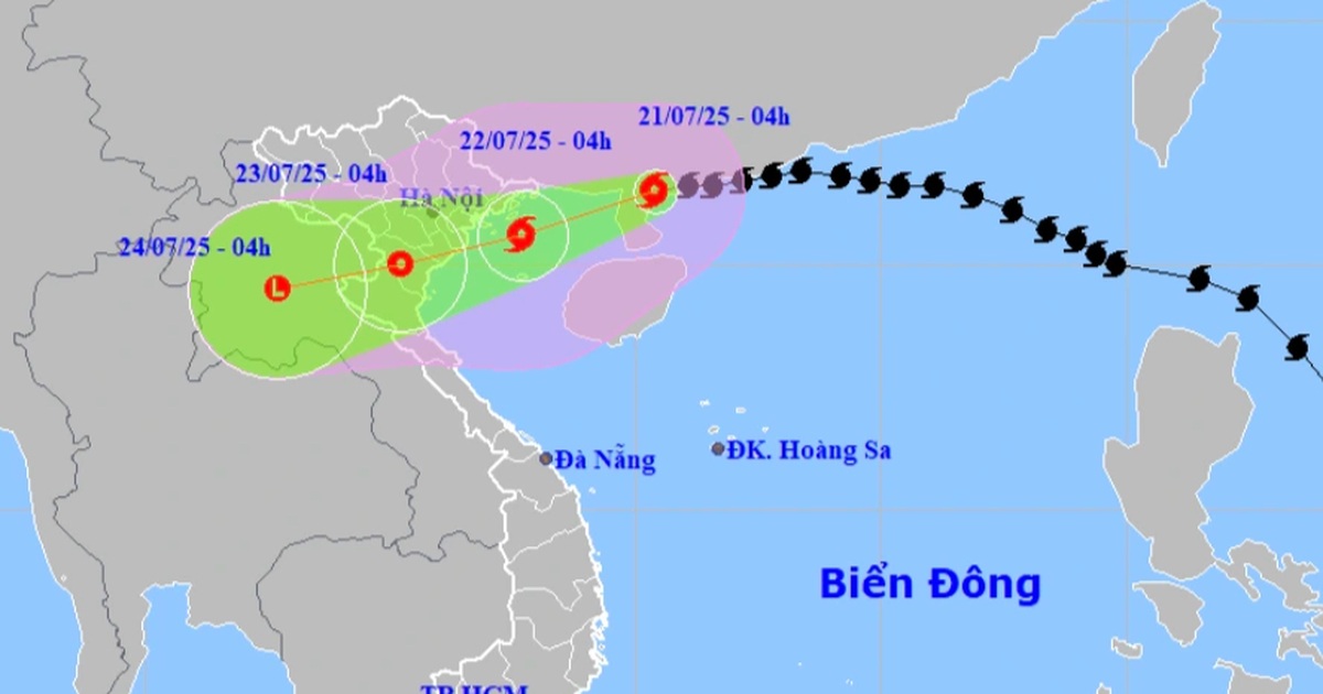 Bão Wipha giảm 3 cấp, dự báo mạnh lên khi vào đất liền Quảng Ninh – Nghệ An Bão Wipha giảm 3 cấp, dự báo mạnh lên khi vào đất liền Quảng Ninh - Nghệ An