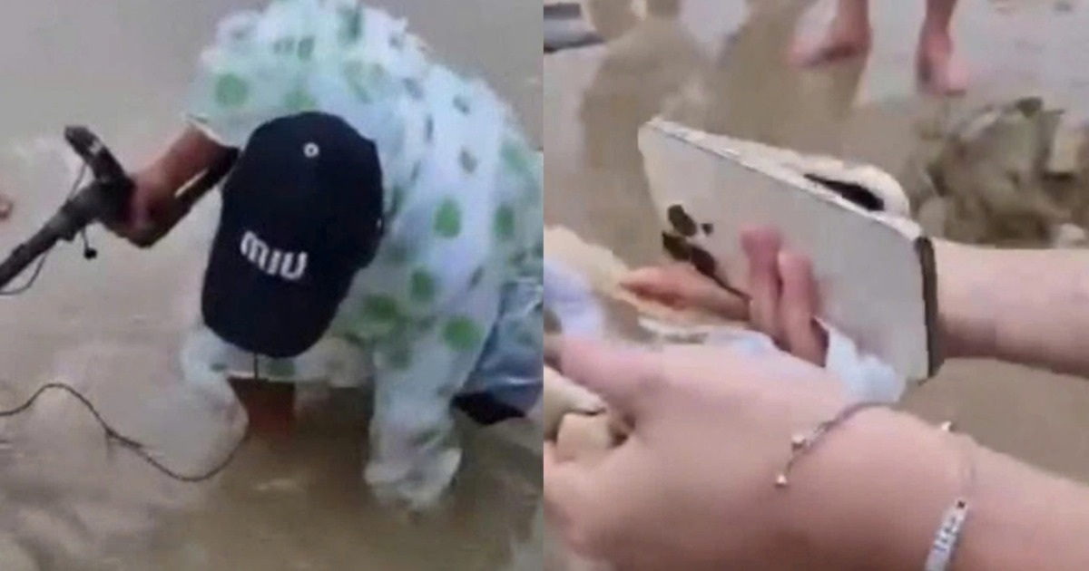 Tìm điện thoại cho nữ du khách vì chôn xuống cát lúc tắm biển Tìm điện thoại cho nữ du khách vì chôn xuống cát lúc tắm biển