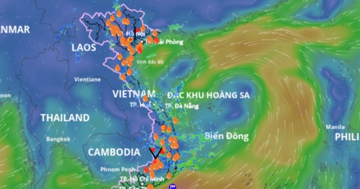Áp thấp nhiệt đới vừa hình thành trên Biển Đông, hướng vào vịnh Bắc Bộ Áp thấp nhiệt đới vừa hình thành trên Biển Đông, hướng vào vịnh Bắc Bộ