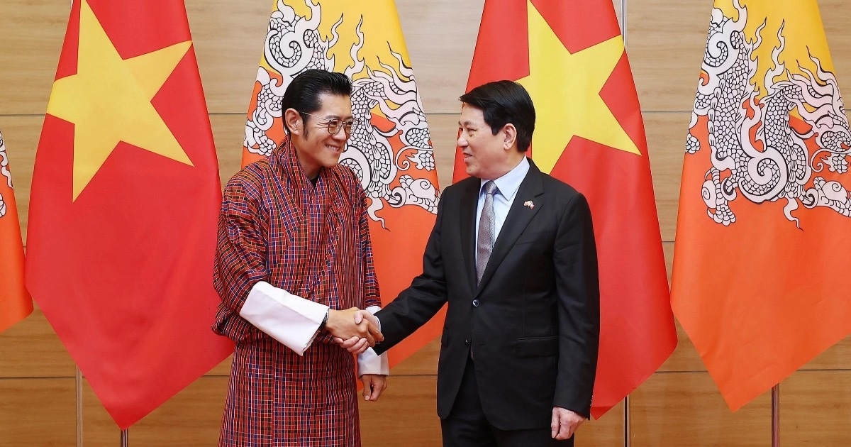 Chủ tịch nước Lương Cường chủ trì chiêu đãi cấp Nhà nước Quốc vương Bhutan Chủ tịch nước Lương Cường chủ trì chiêu đãi cấp Nhà nước Quốc vương Bhutan