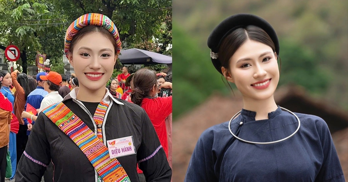 Cô gái xinh đẹp cao 1,73m ở hàng đầu khối diễu hành 54 dân tộc là ai? Cô gái xinh đẹp cao 1,73m ở hàng đầu khối diễu hành 54 dân tộc là ai?