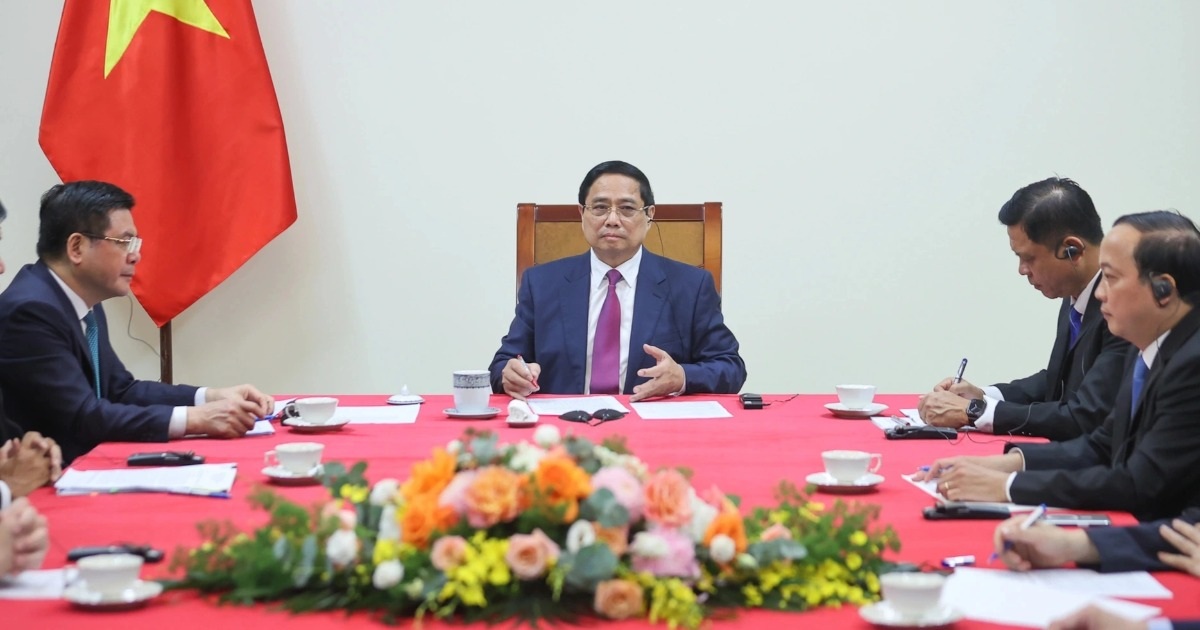 Thủ tướng Phạm Minh Chính điện đàm với Thủ tướng Campuchia Hun Manet Thủ tướng Phạm Minh Chính điện đàm với Thủ tướng Campuchia Hun Manet