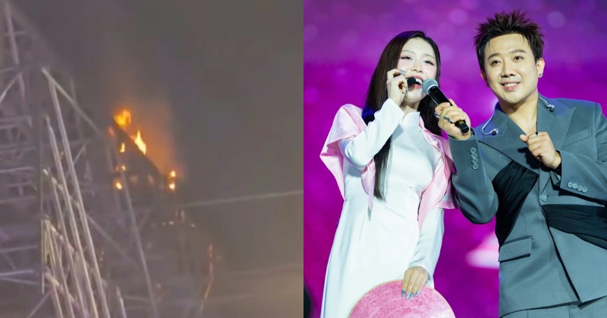 Cháy giàn giáo ở “Em xinh”, Trấn Thành và 30 thí sinh vẫn vô tư giao lưu Cháy giàn giáo ở "Em xinh", Trấn Thành và 30 thí sinh vẫn vô tư giao lưu