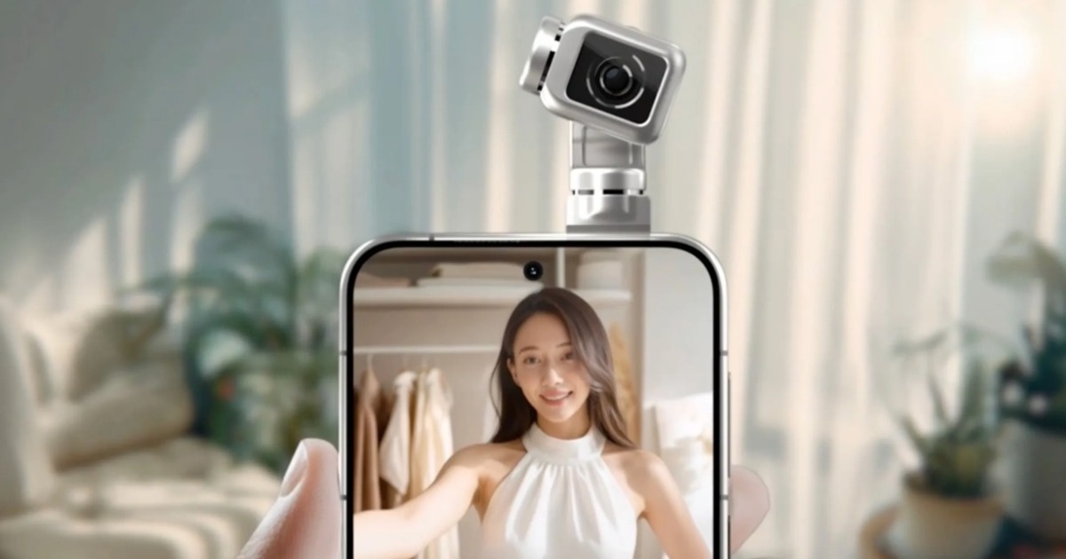Chiếc điện thoại có camera tách rời, tích hợp chống rung gimbal Chiếc điện thoại có camera tách rời, tích hợp chống rung gimbal