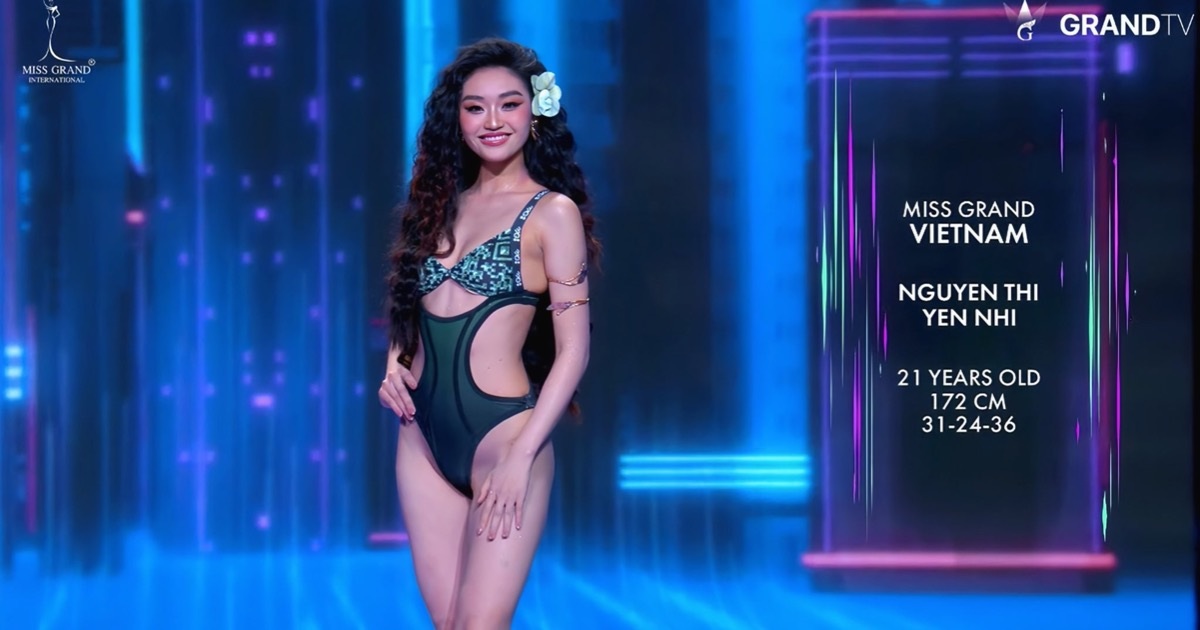 Màn trình diễn áo tắm gợi cảm của Yến Nhi tại Hoa hậu Hòa bình Quốc tế Màn trình diễn áo tắm gợi cảm của Yến Nhi tại Hoa hậu Hòa bình Quốc tế
