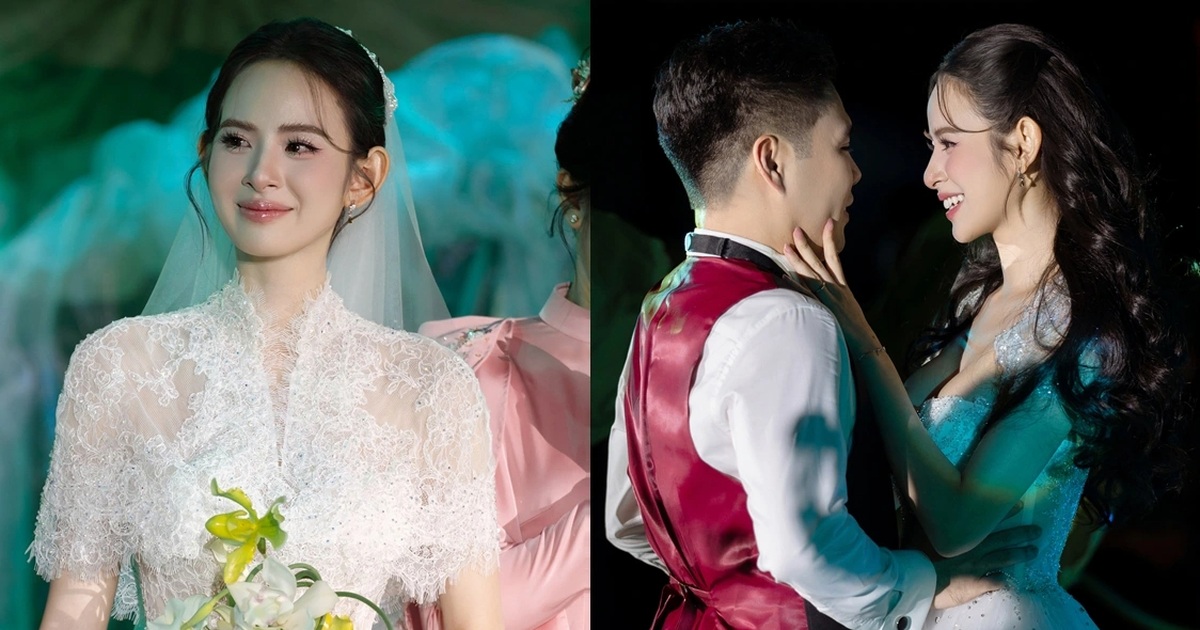 Hương Liên bật khóc bên chồng hơn 12 tuổi trong đám cưới hào môn xa hoa