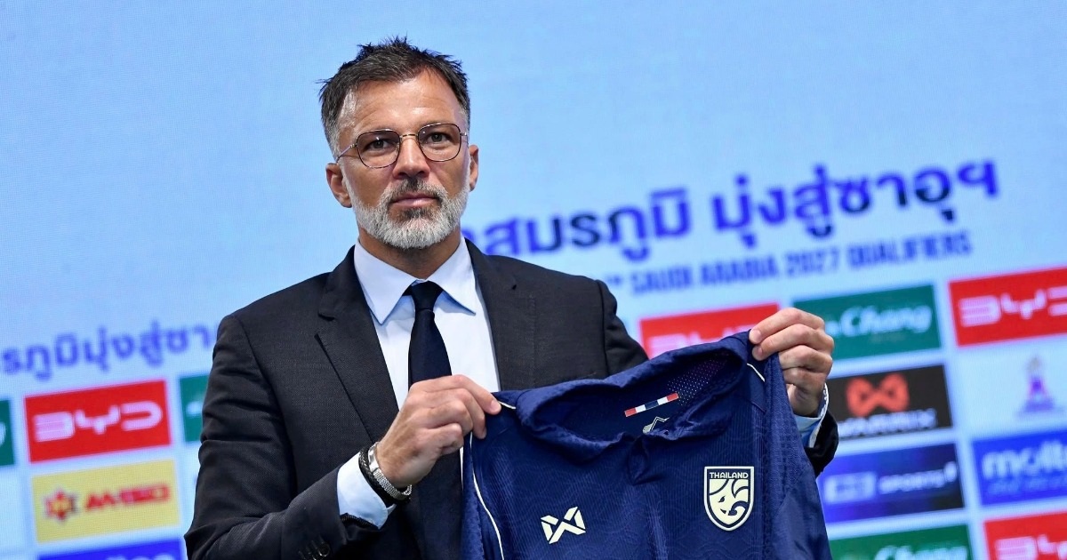 Tân HLV đội tuyển Thái Lan ra mắt, nói về mục tiêu World Cup