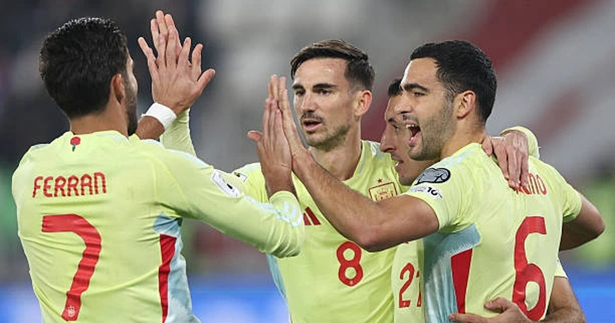 Tây Ban Nha làm nên lịch sử, Bỉ hòa kịch tính ở vòng loại World Cup 2026